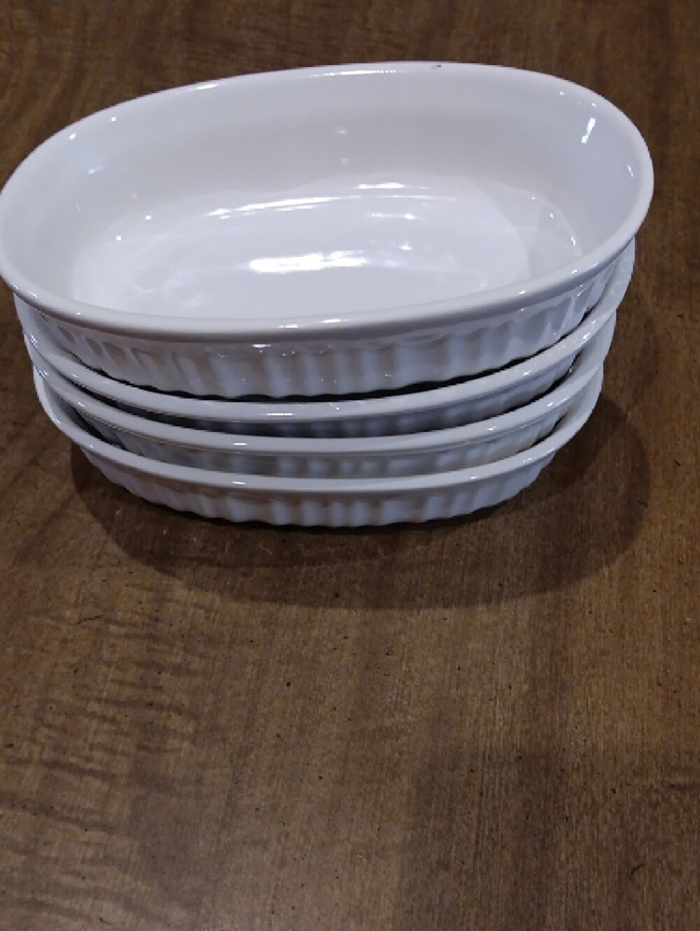 Corningware White Oval Ceramic Ramekins - Set of 4 - Picture 4 of 4